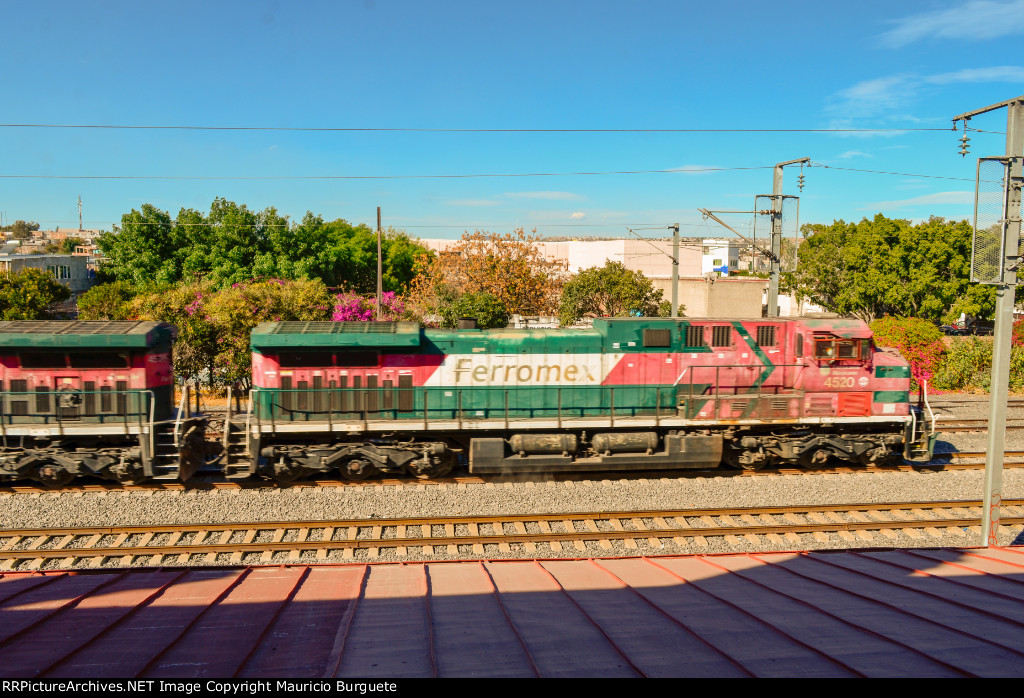 FXE AC4400 Locomotives leading a train